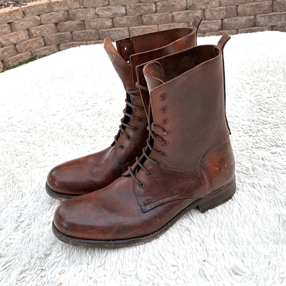 Officine Creative Mens Leather Lace Up Boots Made In Italy Sz 43, 10 US - Picture 3 of 11